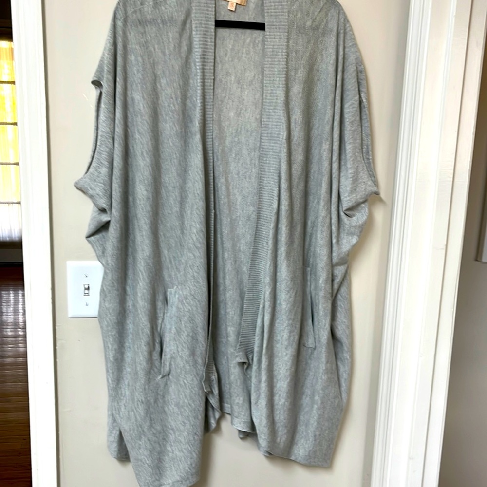Oversized long coverup.
